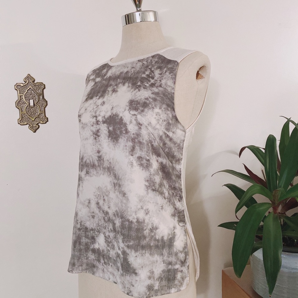 H&M silky tie die top